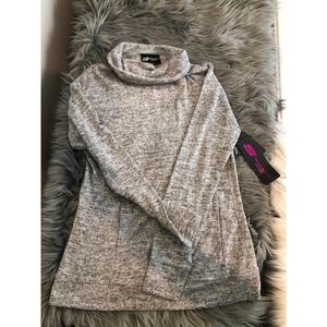 new nwt skechers gray turtleneck tunic top size extra small XS